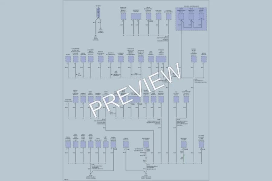 2000 Ford Explorer Ground Distribution wiring diagram preview