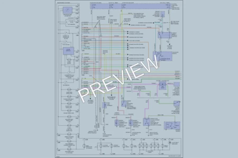 2000 Ford Explorer Instrument Cluster wiring diagram preview