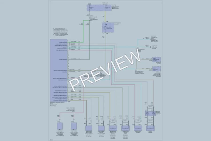 2000 Ford Explorer Supplemental Restraints wiring diagram preview