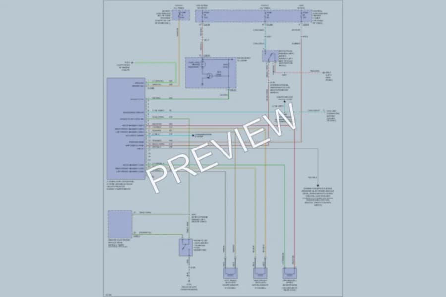 2000 Ford F550ChsCab Anti Lock Brakes wiring diagram preview