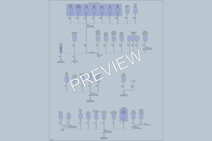 2000 Ford Focus Ground Distribution wiring diagram preview