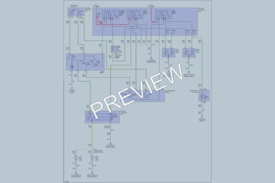 2000 Ford Focus Headlights wiring diagram preview
