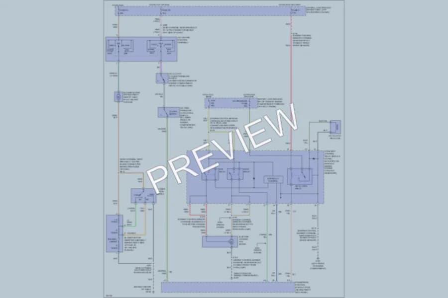 2000 Ford Mustang Air Conditioning wiring diagram preview