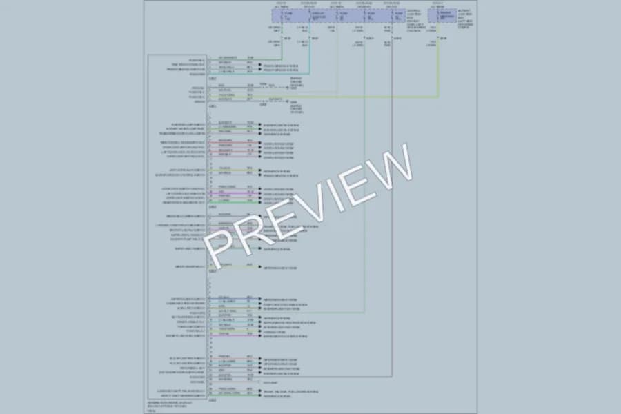 2000 Ford Mustang Body Computer wiring diagram preview