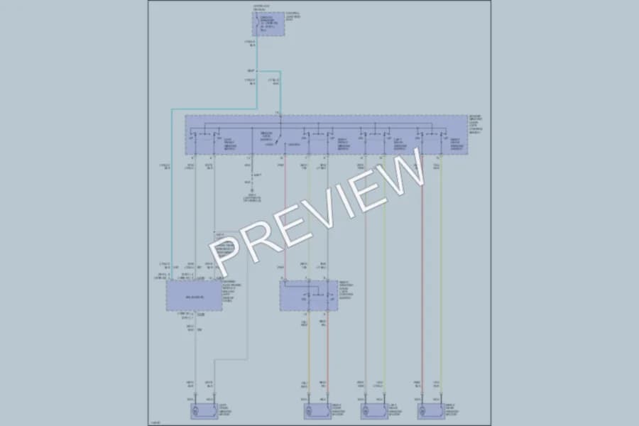 2000 Ford Mustang Power Windows wiring diagram preview