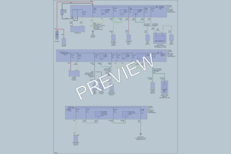 2000 Ford Ranger Power Distribution wiring diagram preview