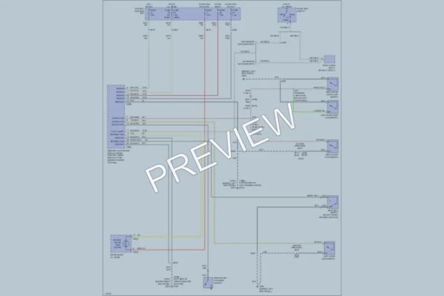 2000 Ford Ranger Warning Systems wiring diagram preview