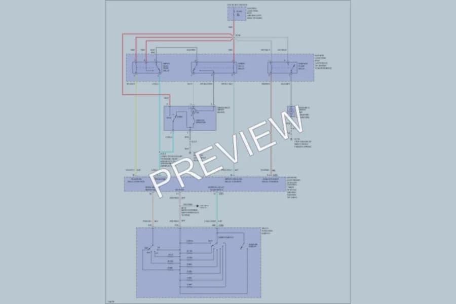 2000 Ford Ranger Wiper Washer wiring diagram preview