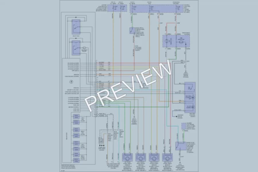 2000 Ford Taurus Anti Lock Brakes wiring diagram preview