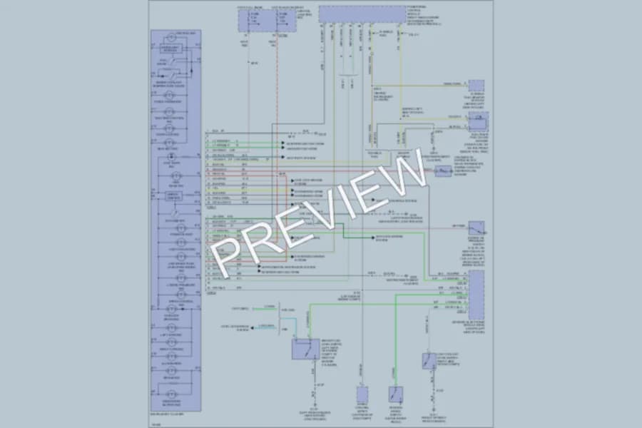 2000 Ford Taurus Instrument Cluster wiring diagram preview