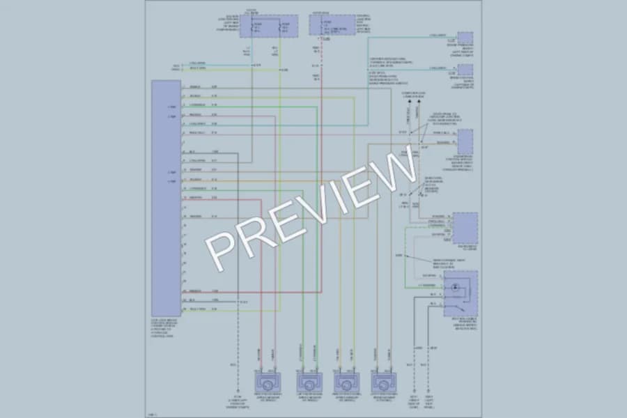 2000 Ford Windstar Anti Lock Brakes wiring diagram preview