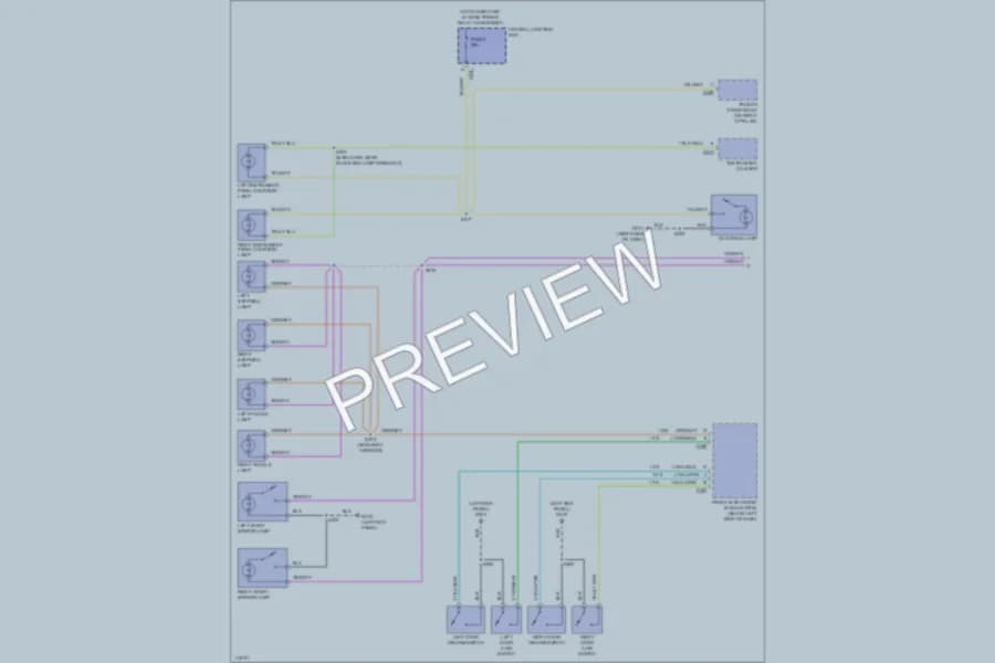 2000 Ford Windstar Interior Lights wiring diagram preview