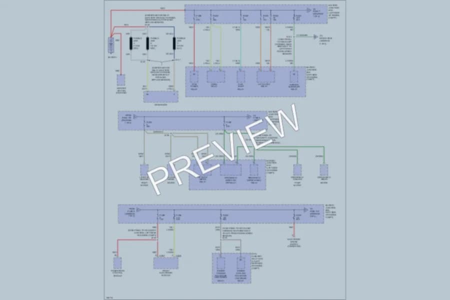 2000 Ford Windstar Power Distribution wiring diagram preview