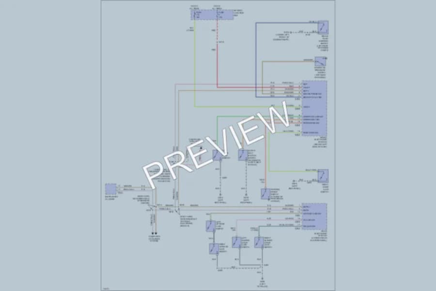 2000 Ford Windstar Warning Systems wiring diagram preview