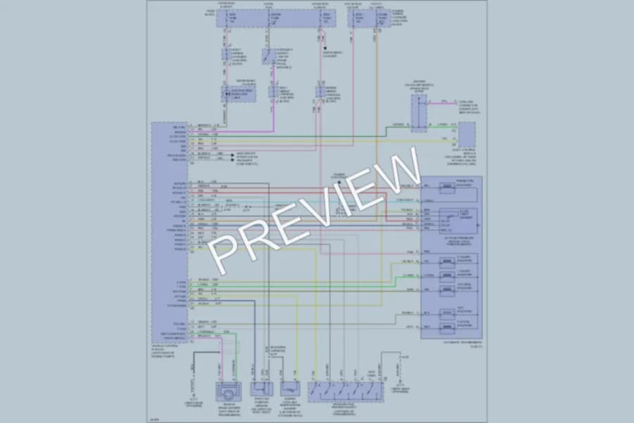 2000 GMC 1500 Transmission wiring diagram preview with protected circuit layout