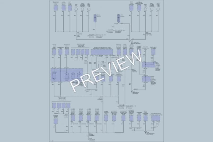 2000 GMC 2500 Ground Distribution wiring diagram preview with protected circuit layout