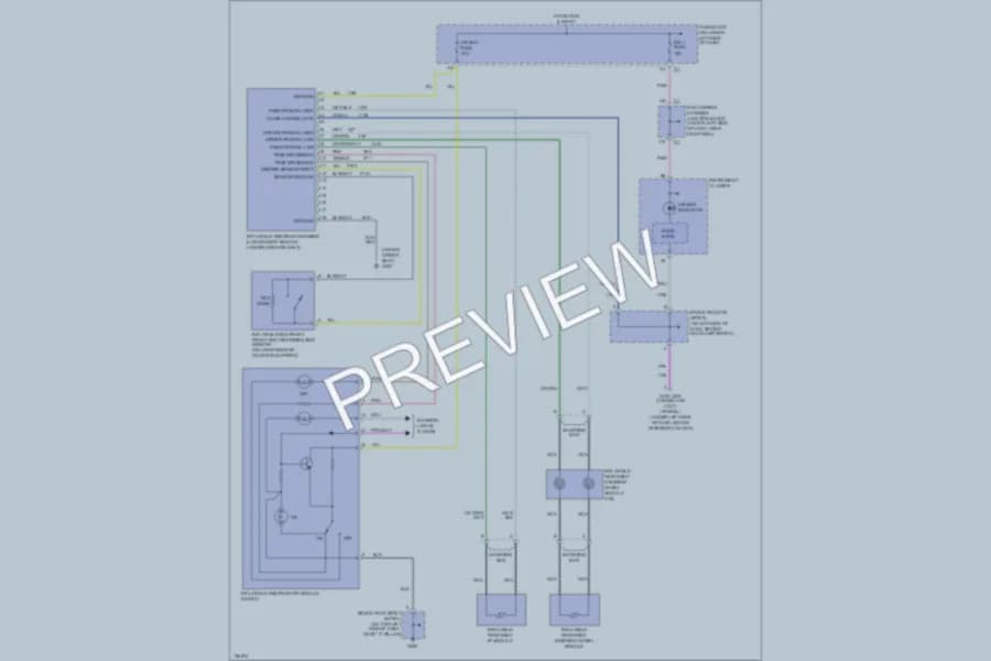 2000 GMC 2500 Supplemental Restraints wiring diagram preview with protected circuit layout