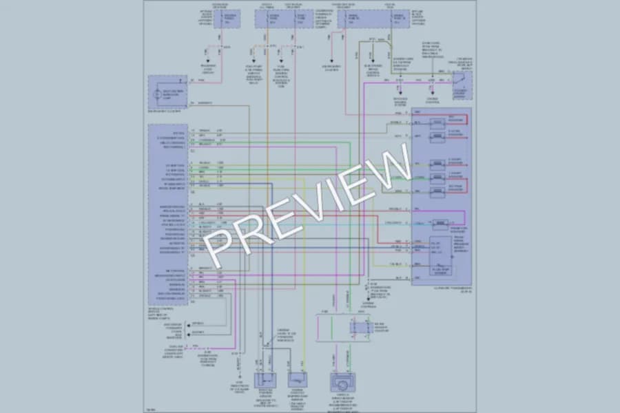 2000 GMC K2500 Transmission wiring diagram preview with protected circuit layout