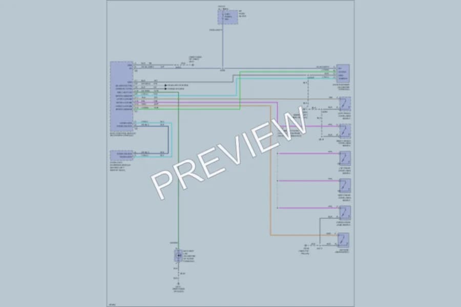 2000 GMC K3500 Anti Theft wiring diagram preview with protected circuit layout