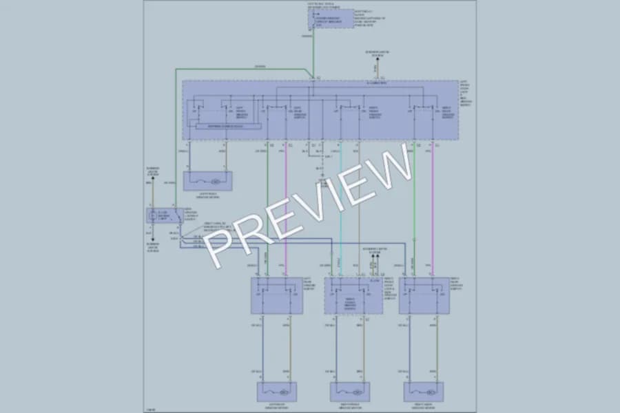 2000 GMC Envoy Power Windows wiring diagram preview