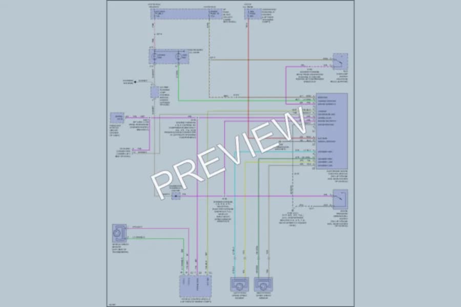 2000 GMC G3500 Anti Lock Brakes wiring diagram preview with protected circuit layout