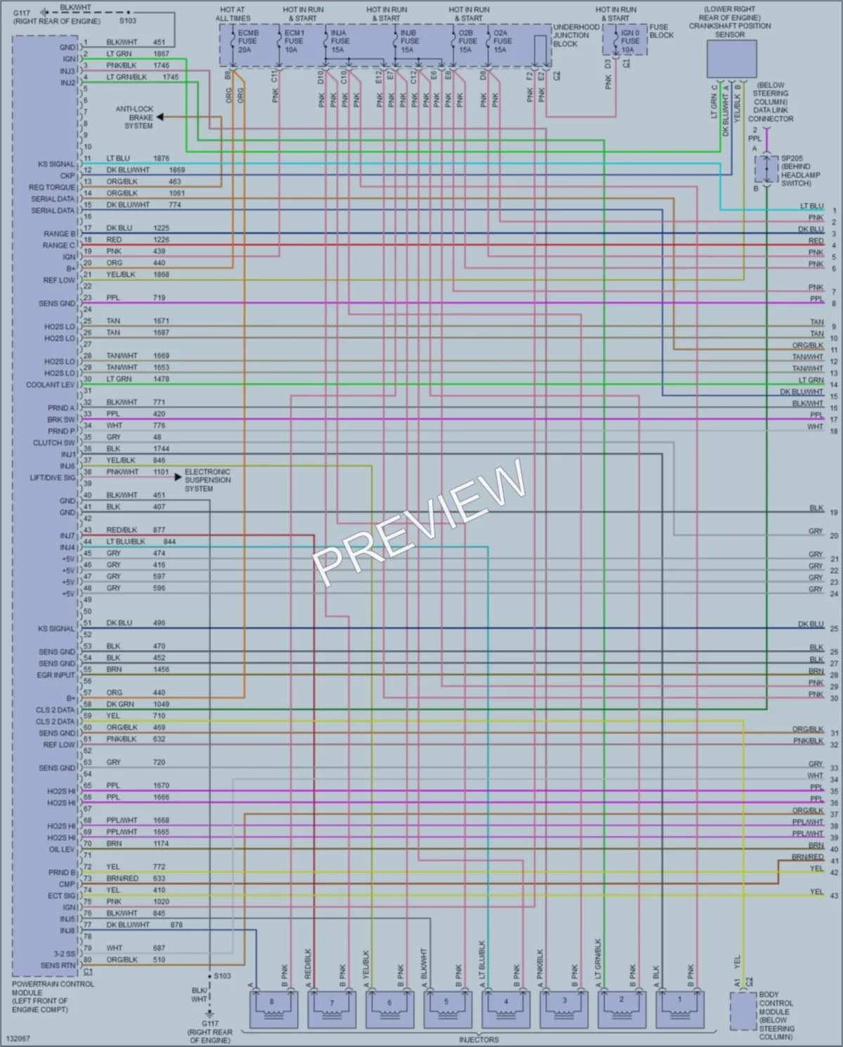 2000 GMC K2500YukonXL Engine Performance wiring diagram preview