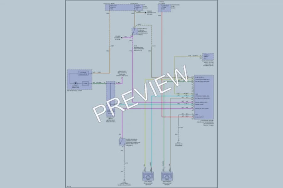 2000 GMC Safari Anti Lock Brakes wiring diagram preview