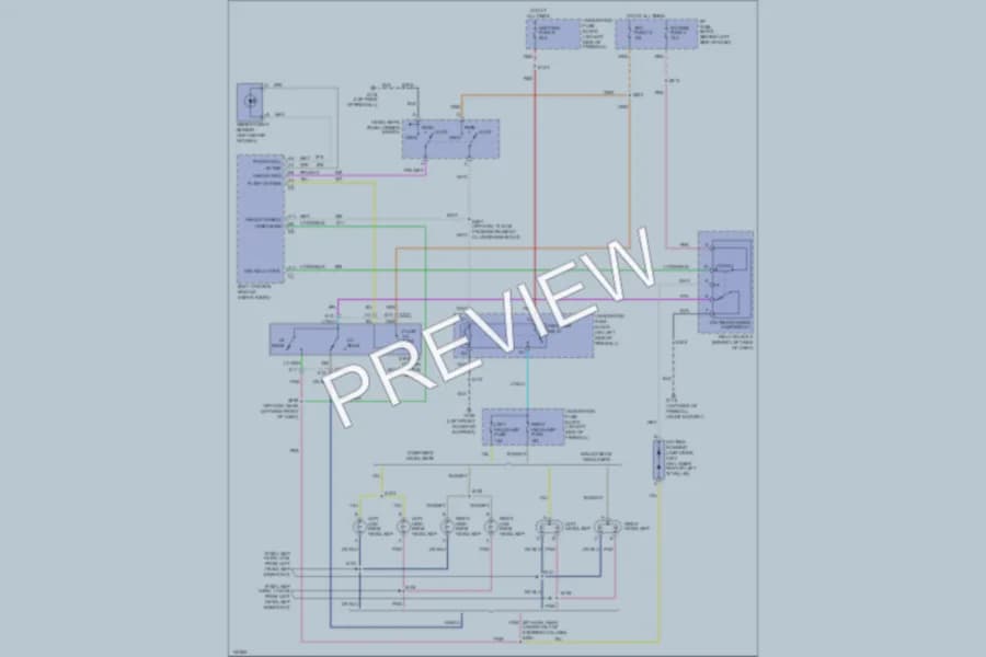 2000 GMC Safari Headlights wiring diagram preview
