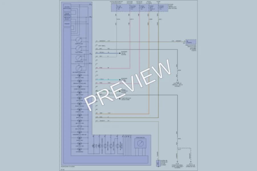 2000 GMC Safari Instrument Cluster wiring diagram preview