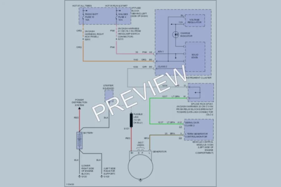 2000 GMC Safari Starting Charging wiring diagram preview