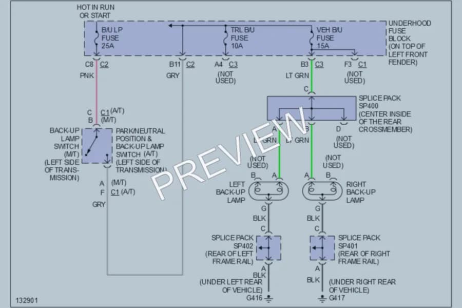 2000 GMC Sonoma Exterior Lights wiring diagram preview