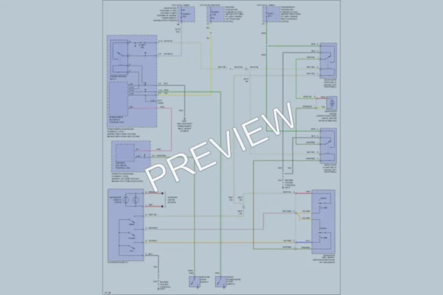 2000 Honda Accord Power Top Sunroof wiring diagram preview