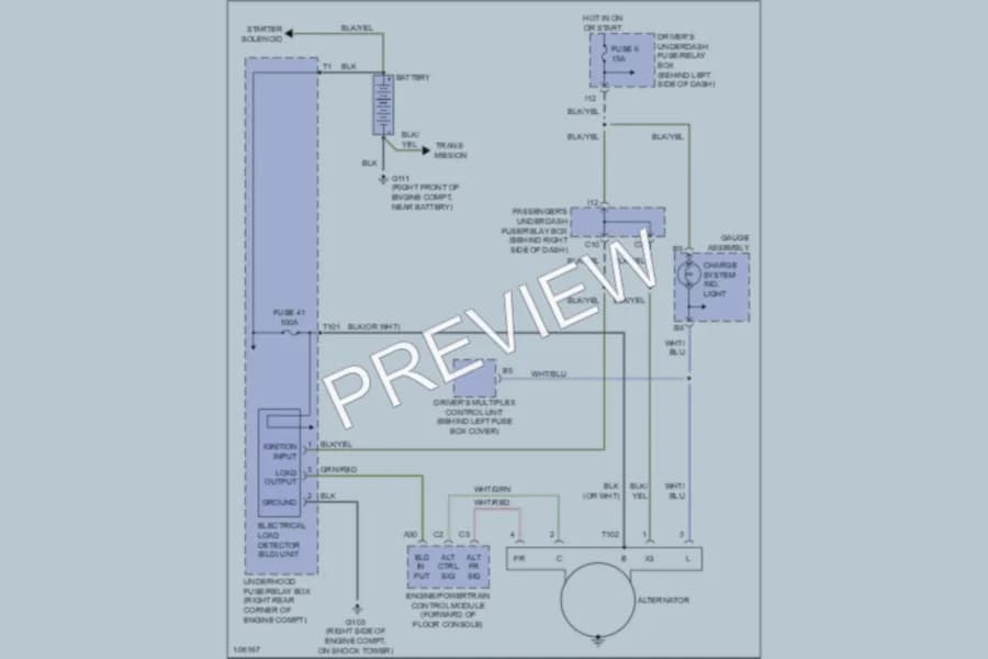 2000 Honda Accord Starting Charging wiring diagram preview