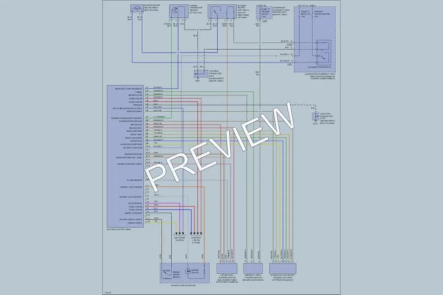 2000 Honda Civic Air Conditioning wiring diagram preview