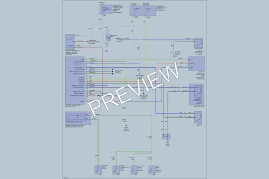 2000 Honda Civic Anti Theft wiring diagram preview