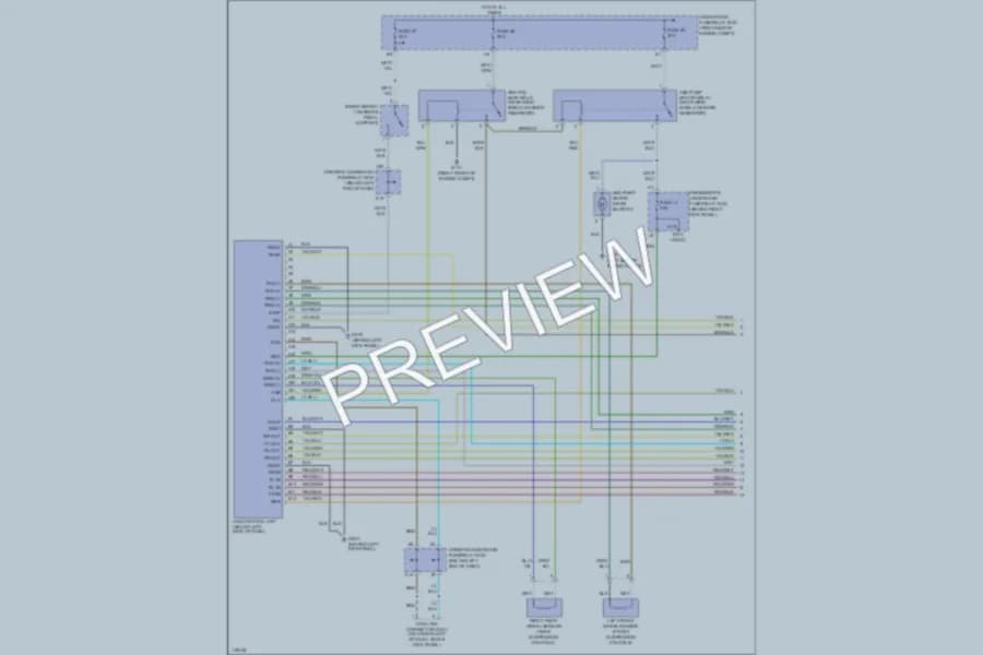 2000 Honda Odyssey Anti Lock Brakes wiring diagram preview