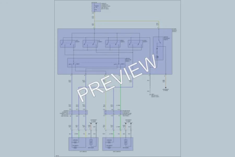2000 Honda Odyssey Power Mirrors wiring diagram preview