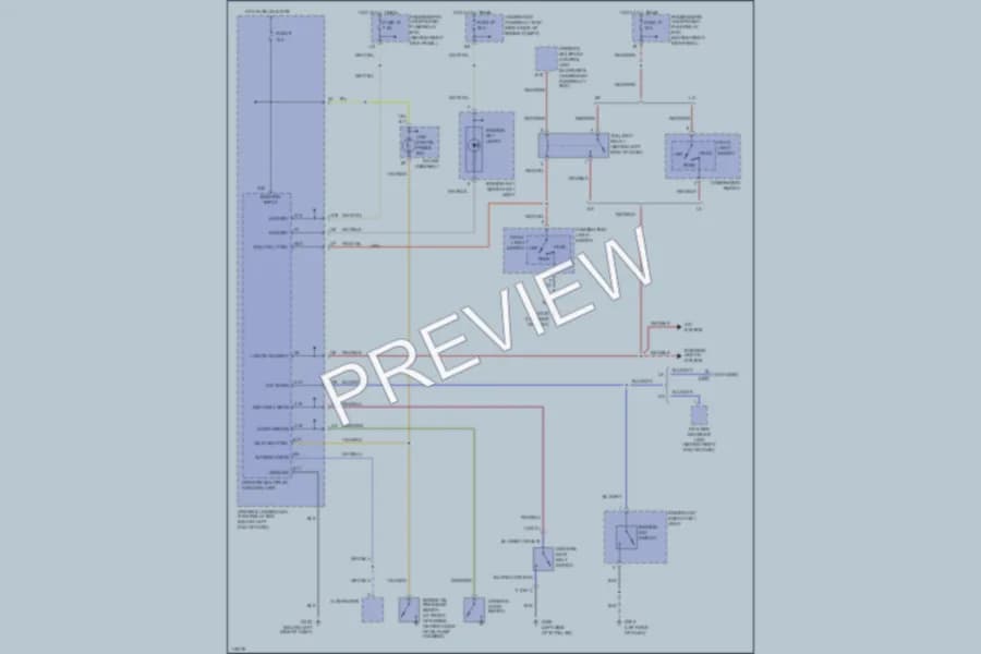 2000 Honda Odyssey Warning Systems wiring diagram preview
