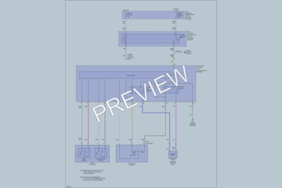 2000 Honda Passport Power Top Sunroof wiring diagram preview
