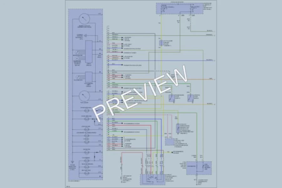 2000 Honda Prelude Instrument Cluster wiring diagram preview