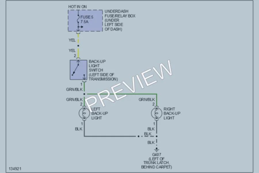 2000 Honda S2000 Exterior Lights wiring diagram preview