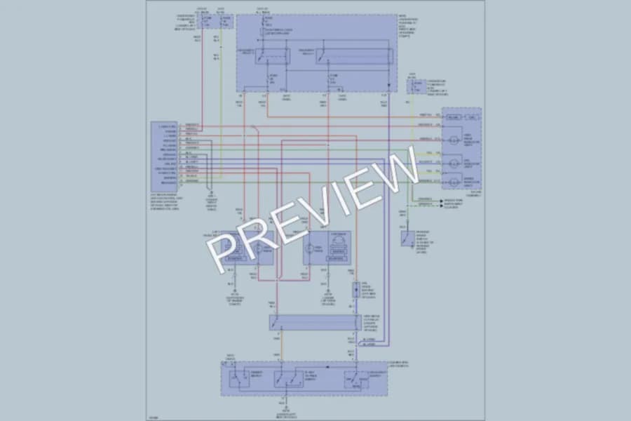 2000 Honda S2000 Headlights wiring diagram preview