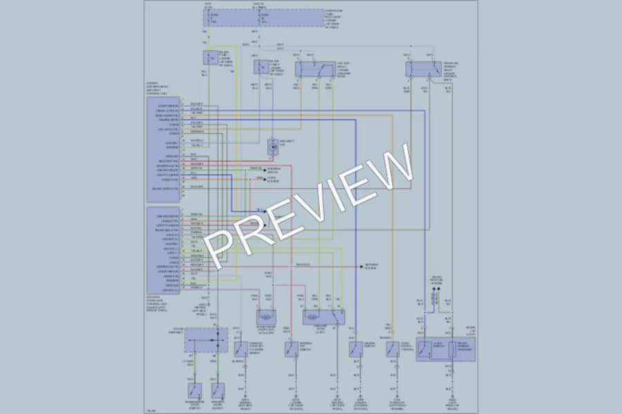 2000 Honda S2000 Power Door Locks wiring diagram preview