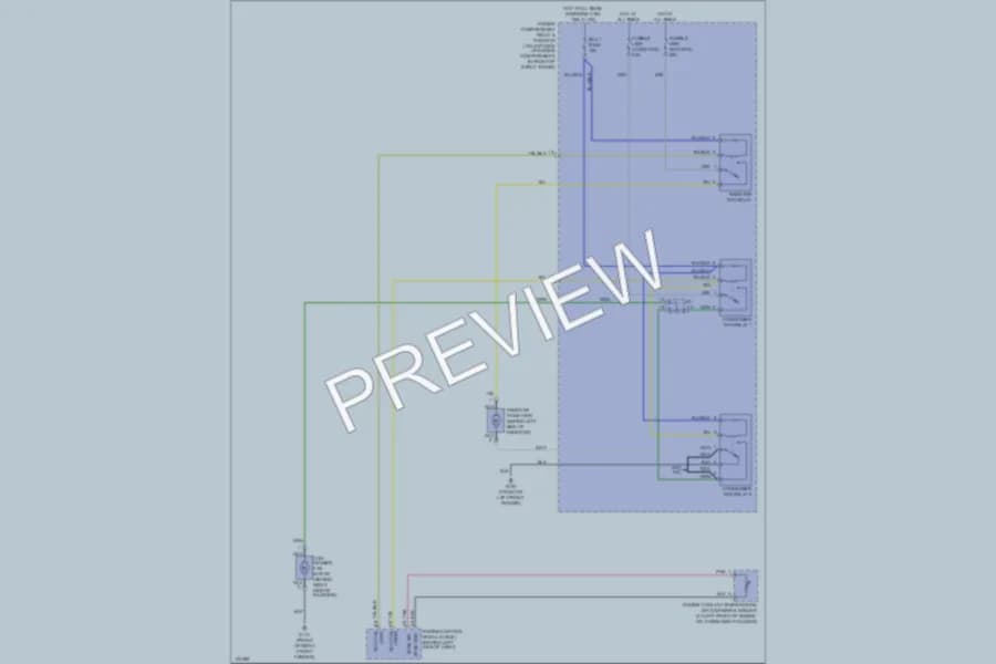2000 Hyundai Accent Cooling Fan wiring diagram preview