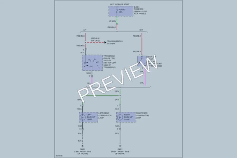 2000 Hyundai Accent Exterior Lights wiring diagram preview
