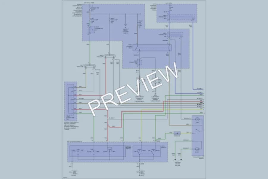 2000 Hyundai Accent Headlights wiring diagram preview