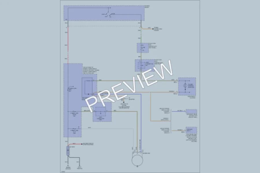 2000 Hyundai Accent Starting Charging wiring diagram preview