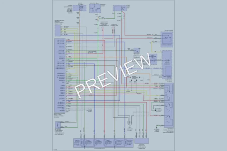 2000 Hyundai Accent Transmission wiring diagram preview