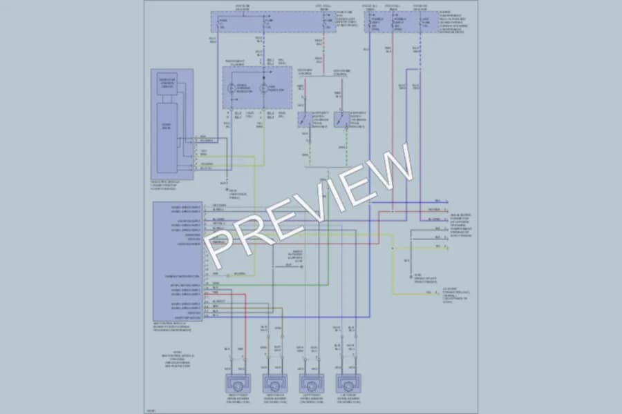 2000 Hyundai Elantra Anti Lock Brakes wiring diagram preview