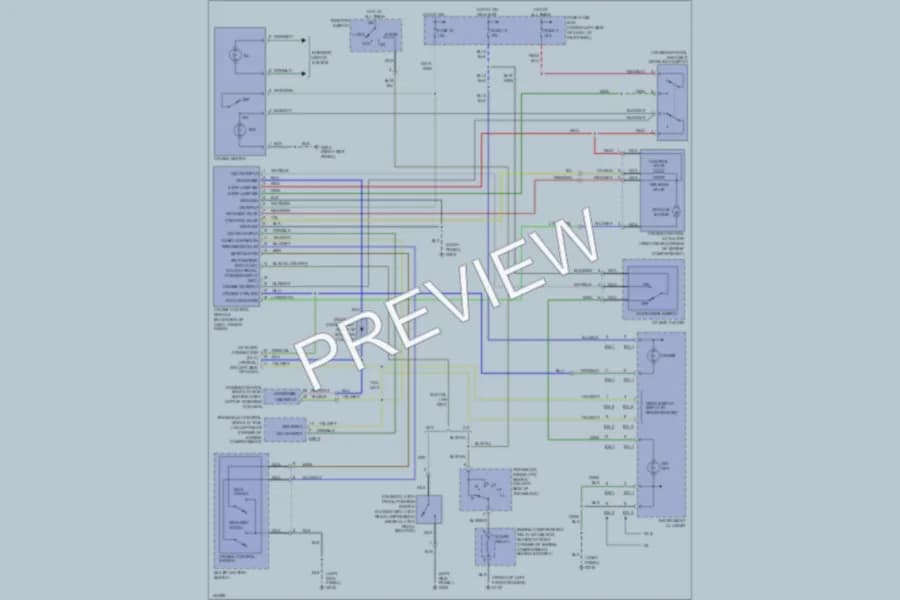 2000 Hyundai Elantra Cruise Control wiring diagram preview